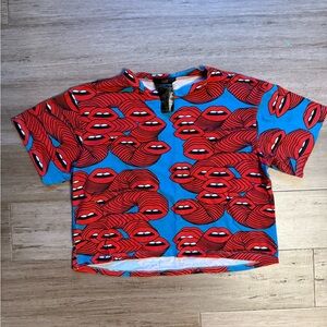 Nooworks Mouths Cropped Top